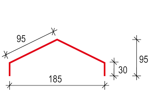 Hřebenáč V-tvar